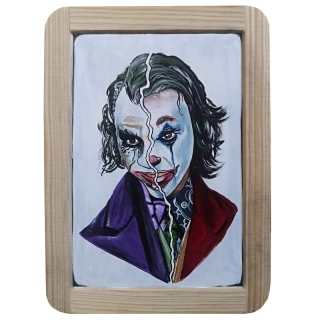 Maľba na bridlicovej tabuľke JOKER 2