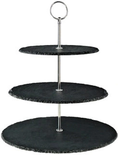 Trojposchodový kruhový etažér KLASIK