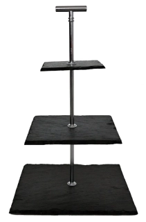 Trojposchodový štvorcový etažér TEČKO