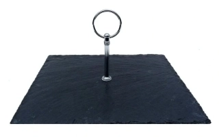 Servírovacia štvorcová doska s držiakom